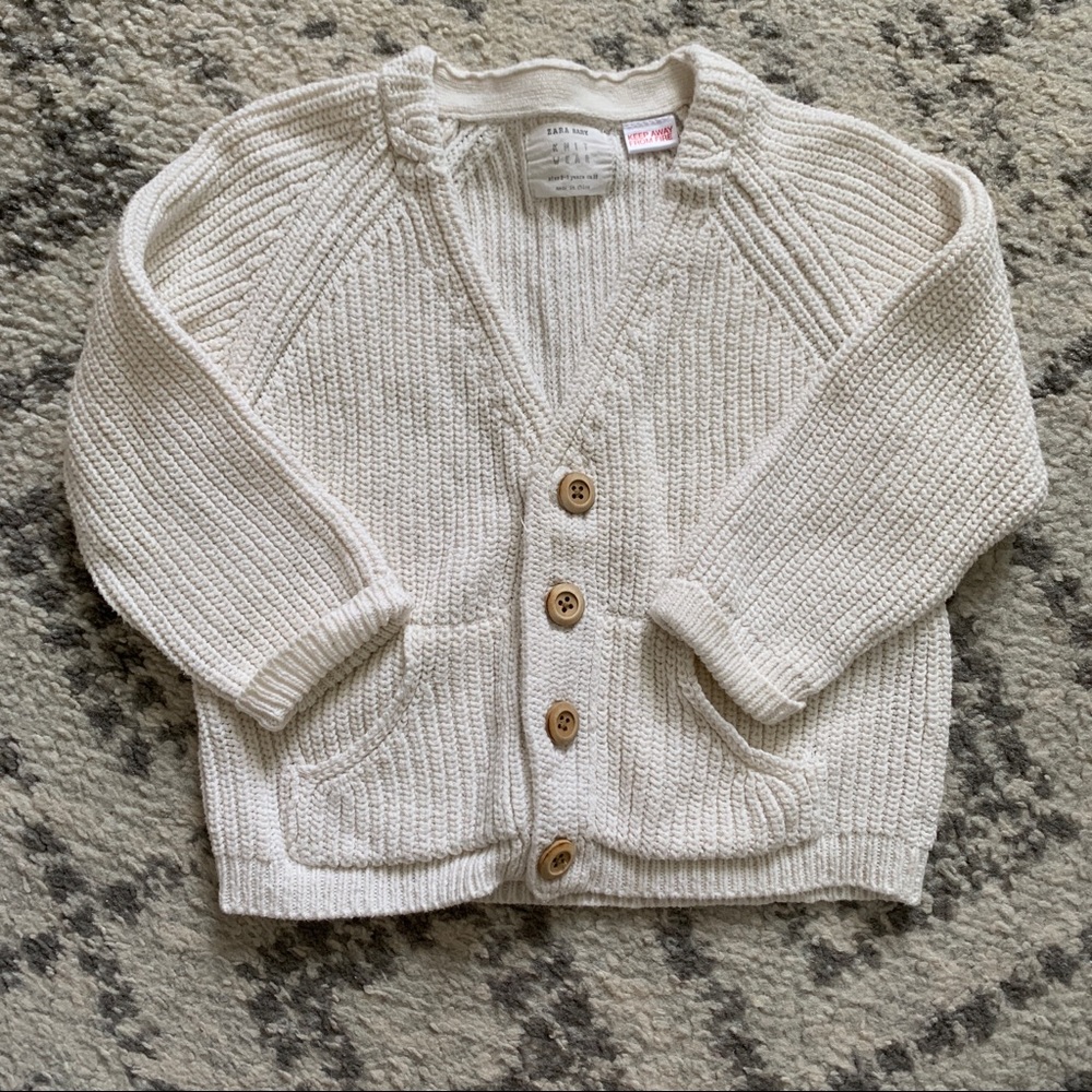 Toddler Boy Chunky Cardigan - size 2/3 - Zara
